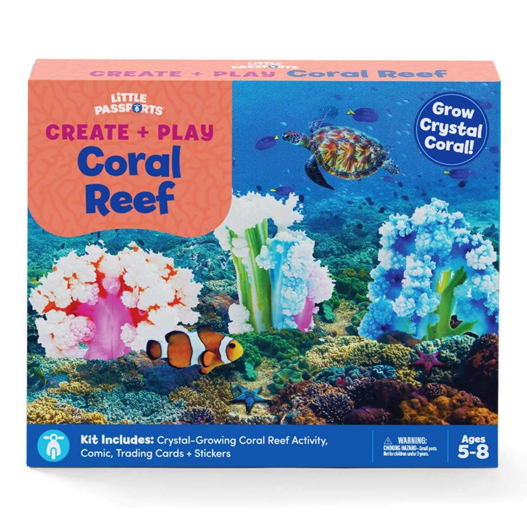 Create+Play: Coral Reef Crystal Growing Kit | Little Passports