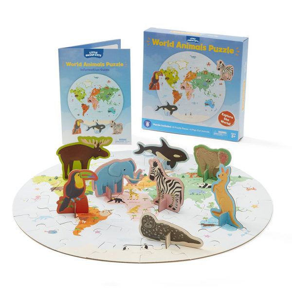 World Animals Pop-Out Puzzle | Little Passports