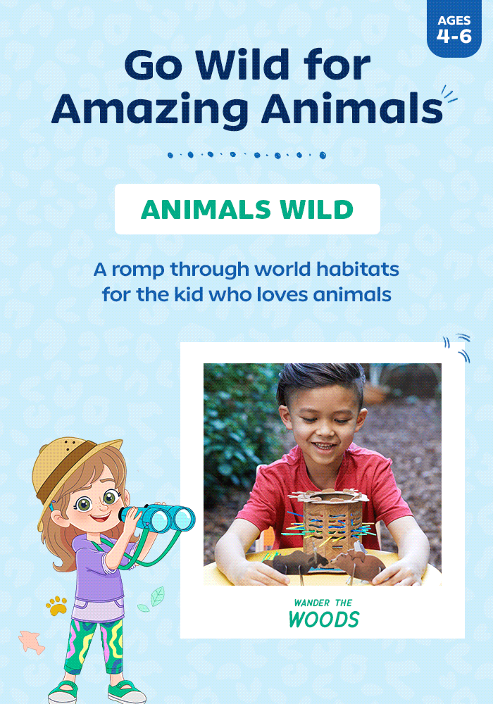 Go Wild for Amazing Animals. Animals Wild. A romp through world habitats for the kid who loves animals. Ages 4-6.