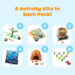 Animals Wild. 6 activity kits in each pack!