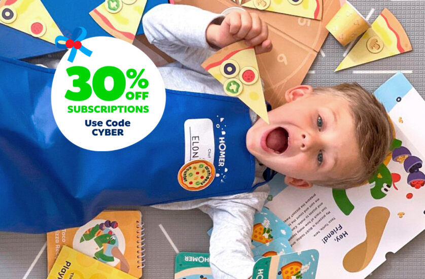 Homer Early Learning Kit with boy and cyber monday discount